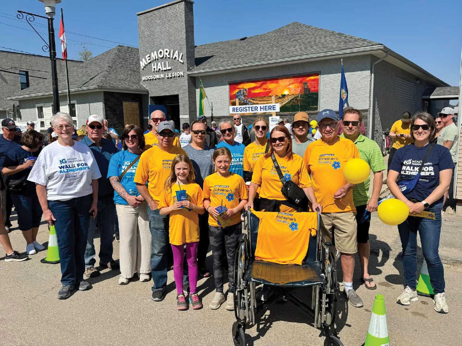 Walkers at last year�s Walk for Alzheimer�s in Moosomin.